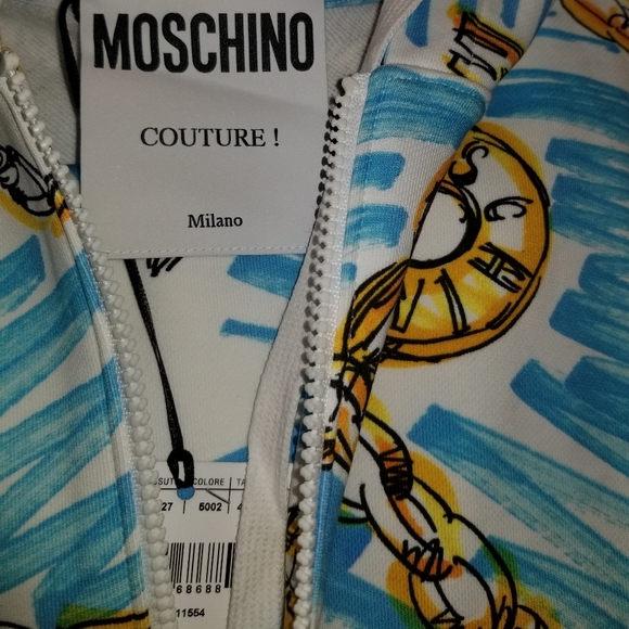 MOSCHINO Joggers Set with Crop Top  Hoodie - Picture 17 of 17